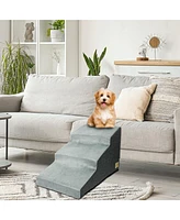 Bingopaw 3-Step Non-Slip Sponge Dog Stairs for Small Dogs
