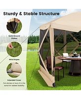 11.5 X 11.5 Ft Pop-up Screen House Tent with Portable Carrying Bag
