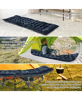 75 x 27.5 Inch Camping Cot Pads with Soft and Breathable Crystal Velvet