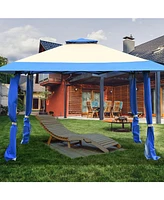 13 x Feet Pop Up Gazebo Tent with Carry Bag for Patio Garden