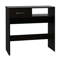 32" Black Computer Desk Desk and Bookshelf Set