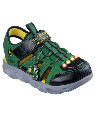 Skechers Little Boys John Deere: Hypno-Splash Light-Up Sandals from Finish Line