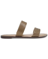 Wild Pair Ginnie Double-Band Slide Flat Sandals, Created for Macy's
