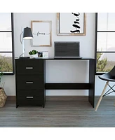 Contemporary Computer Desk with Three Drawers for Office Organization