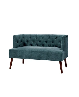 Angel Mid-century Modern Loveseat with Solid Wood Legs