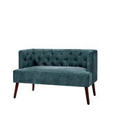 Angel Mid-century Modern Loveseat with Solid Wood Legs