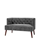 Angel Mid-century Modern Loveseat with Solid Wood Legs