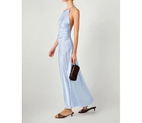 WeWoreWhat Women's Halter Tie Neck Maxi Dress