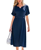 Cupshe Women's Chic Ambition Blue Midi Beach Dress