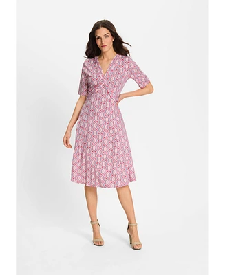 Olsen Women's Ornamental Print A-Line Dress