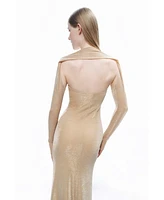 Nocturne Women's Maxi Dress with Glove Accessory