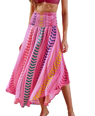 Cupshe Women's Vibrant Mood Chevron Cover-Up Sarong