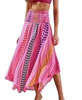 Cupshe Women's Vibrant Mood Chevron Cover-Up Sarong