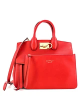 Pre-Owned Salvatore Ferragamo Small Studio Satchel Leather