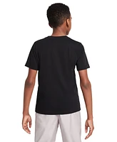 Nike Big Kids Sportswear Shattered Logo Graphic Cotton T-Shirt