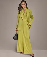 Donna Karan New York Women's Satin One-Button Jacket, Regular & Petite