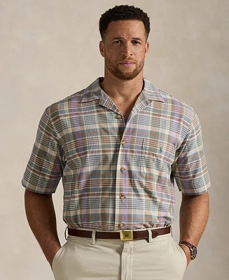 Polo Ralph Lauren Men's Big & Tall Plaid Oxford Camp Shirt