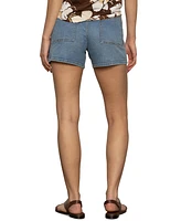 Sanctuary Women's Luna Button-Front Denim Shorts
