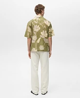 Mango Men's Floral Print Shirt