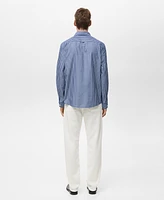 Mango Men's Cotton Regular-Fit Shirt