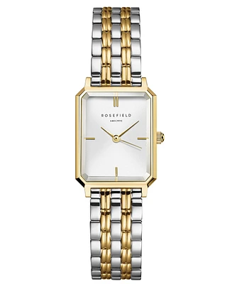 Rosefield Octagon Xs Women's Two Tone Stainless Steel Bracelet Watch 24mm