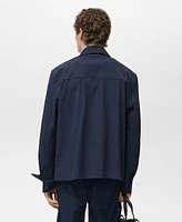 Mango Men's Cotton Seersucker Jacket