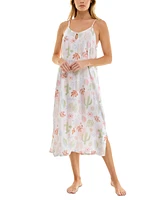 Roudelain Women's Printed Spaghetti-Strap Sleep Dress