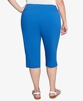 Ruby Rd. Plus Ladder Hem Americana Clamdigger Capri Pants