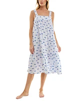 Roudelain Women's Printed Tiered Cami Sleep Dress