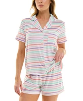 Roudelain Women's Yummy Notched-Collar Pajama Set