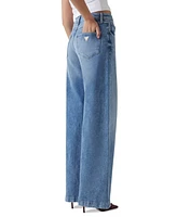 Guess Women's Bellagio High-Rise Wide-Leg Jeans