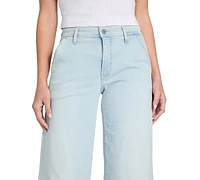 Guess Women's Zoya Mid-Rise Wide-Leg Ankle Jeans