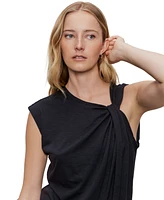 Sanctuary Women's So Twisted Asymmetric Muscle T-Shirt