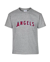 Soft as a Grape Big Boys and Girls 2-Pack Red/Gray Los Angeles Angels T-Shirt Set