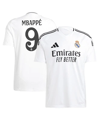 Adidas Men's Kylian Mbappe White Real Madrid 2024/25 Home Replica Player Jersey
