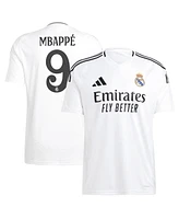 Adidas Men's Kylian Mbappe White Real Madrid 2024/25 Home Replica Player Jersey