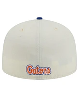 New Era Men's Cream Florida Gators Chrome 59FIFTY Fitted Hat