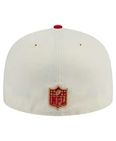 New Era Men's White/Scarlet San Francisco 49ers Main 59FIFTY Fitted Hat