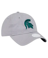 New Era Women's Gray Michigan State Spartans Logo 9TWENTY Adjustable Hat