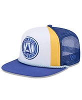 New Era Men's White Atlanta United Fc 2024 Jersey Hook A-Frame Trucker 9FIFTY Snapback Hat