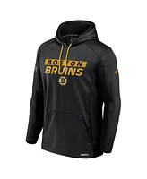 Fanatics Men's Black Boston Bruins Big Tall Authentic Pro Pullover Hoodie