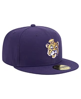 New Era Men's Purple Lsu Tigers Vault 59FIFTY Fitted Hat