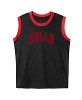 Nike Preschool 2-Piece Black Chicago Bulls Mesh Tank Top and Shorts Set