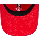 New Era Women's Red Los Angeles Angels Tonal Floral 9TWENTY Adjustable Hat
