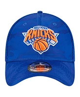 New Era Men's Blue York Knicks Subtle Camo 39THIRTY Flex Hat
