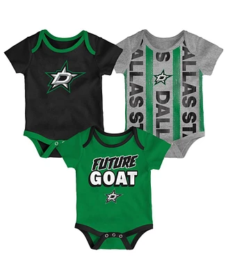 Outerstuff Newborn 3-Pack Dallas Stars Loyal Buddies Bodysuit Set