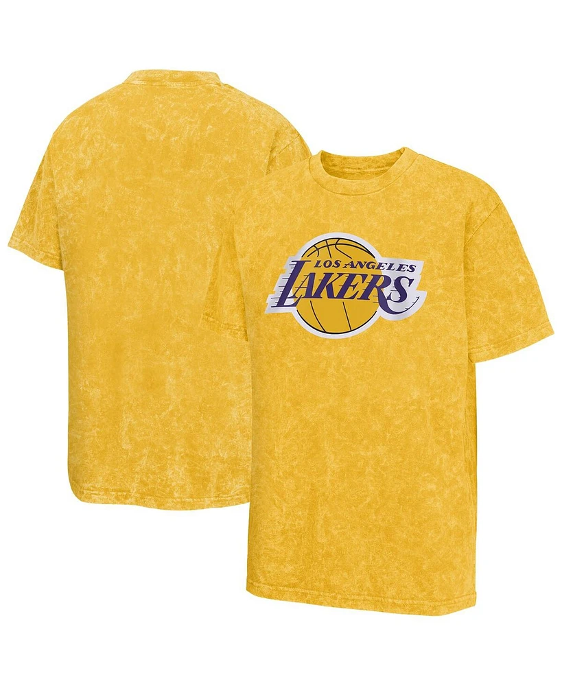 Outerstuff Big Boys and Girls Gold Los Angeles Lakers Rugged Defense T-Shirt