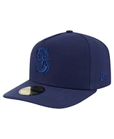 New Era Men's Navy Seattle Mariners Color Pack A-Frame 59FIFTY Fitted Hat