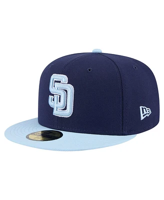 New Era Men's Navy/Light Blue San Diego Padres Color Pack 2-Tone 59FIFTY Fitted Hat