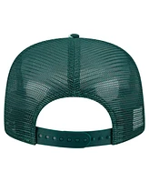 New Era Men's Green Athletics Adventure Pattern Golfer Trucker Snapback Hat
